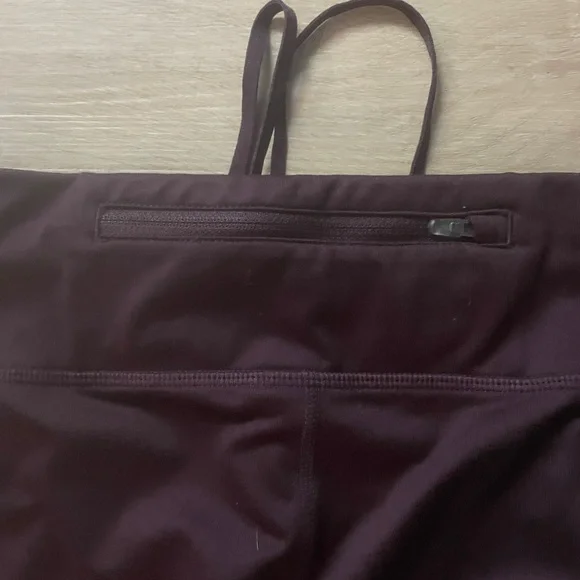 Nike Womens Pink Plum Dri-Fit Leggings Power Fast Size Large Back Pocket - Picture 7 of 8